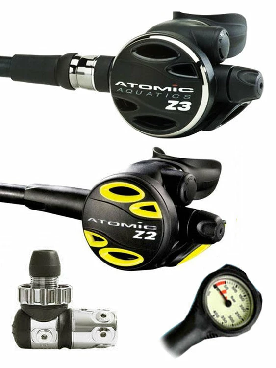 Atomic Aquatics Z3 Regulator Set (DIN Or Yoke) & Free Termo Gauge 4 Atomic Aquatics Z3 Regulator Set (DIN Or Yoke) & Free Termo Gauge - Image 2