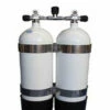 Faber 10.5L Steel 232 Bar Twin Tanks With Manifold & Bands -Online Dive Gear Sales Shop Faber 10.5L Steel Twin Cylinders
