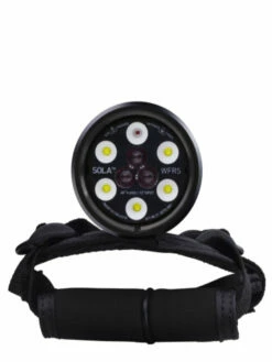 Light & Motion Sola 1200 White Flood Red Spot Video & Focus Light 6 Light & Motion Sola 1200 White Flood Red Spot Video & Focus Light -Online Dive Gear Sales Shop Light Motion Sola 1200 White Flood Red Spot WFRS Video Focus Light Front
