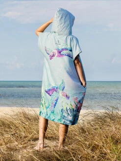 Ocean Armour Turtle Poncho -Online Dive Gear Sales Shop Ocean Armour Turtle Poncho Standing Back