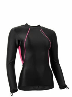Sharkskin Chillproof Long Sleeve - Womens -Online Dive Gear Sales Shop Sharkskin Chillproof Long Sleeve Womens Pink Black
