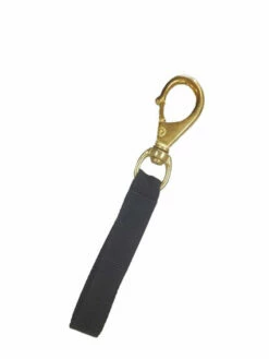 Swivel Snap Hook Size 2 With 130mm (5in) Webbing Loop - Brass