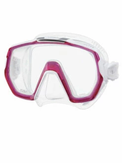 TUSA Freedom Elite Dive Mask -Online Dive Gear Sales Shop TUSA Freedom Elite Mask Clear Bougainville Pink BP