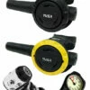 TUSA RS1001 Regulator Set: R1000 / S0001 / SS0001 Octopus & Free Termo Gauge -Online Dive Gear Sales Shop TUSA RS1001 Regulator Set