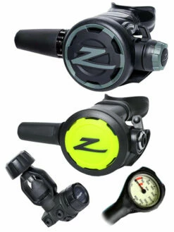 Zeagle F8 Regulator Set (DIN Or Yoke) & Free Termo Gauge